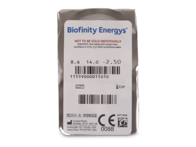 Biofinity Energys (6 leća) - Pregled blister pakiranja 