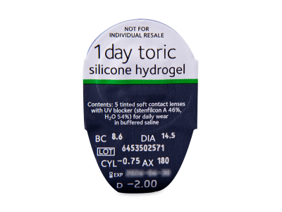MyDay daily disposable toric (30 kom leća) - Pregled blister pakiranja 