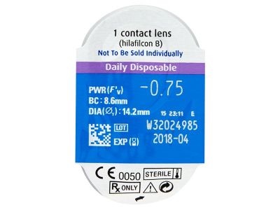 SofLens Daily Disposable (90 kom leća) - Pregled blister pakiranja 