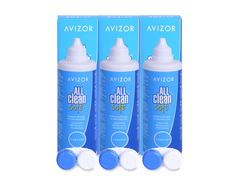 Otopina Avizor All Clean Soft 3x350 ml  - Ekonomično troduplo pakiranje otopine