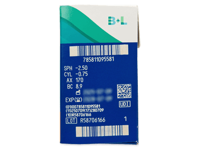 PureVision 2 for Astigmatism (6 kom leća) - Pregled parametara leća