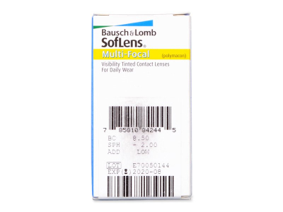 SofLens Multi-Focal (3 kom leća) - Pregled parametara leća