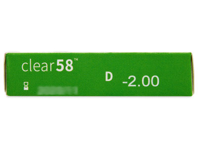 Clear 58 (6 kom leća) - Pregled parametara leća