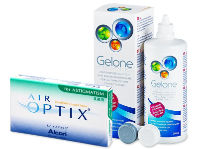 Air Optix for Astigmatism (6 kom leća) + Gelone 360 ml - Stariji dizajn