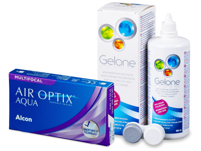 Air Optix Aqua Multifocal (6 kom leća) + Gelone 360 ml