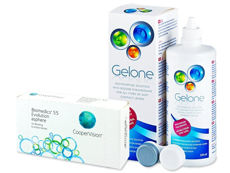 Biomedics 55 Evolution (6 kom leća) + Gelone 360 ml - Ponuda paketa