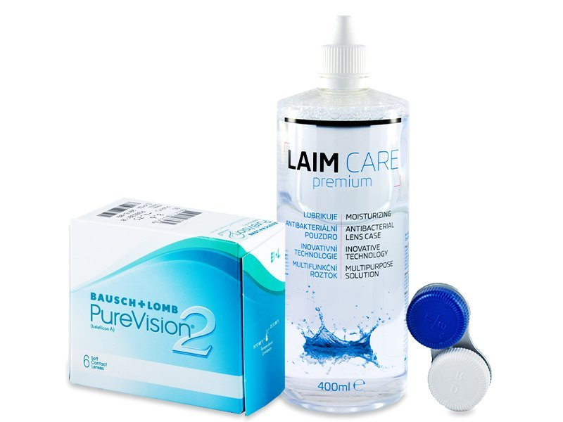 PureVision 2 (6 kom leća) + Laim-Care 400 ml