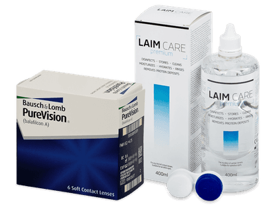 PureVision (6 kom leća) + otopina Laim Care 400 ml