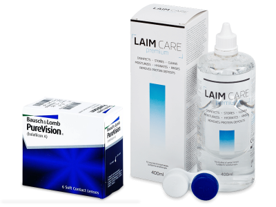 PureVision (6 kom leća) + Laim-Care 400 ml
