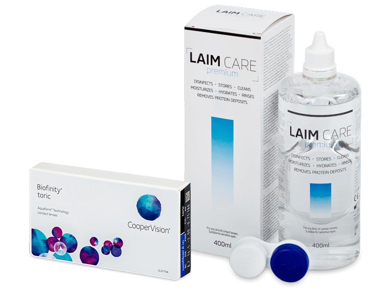 Biofinity Toric (3 kom leća) + Laim-Care 400 ml - Ponuda paketa