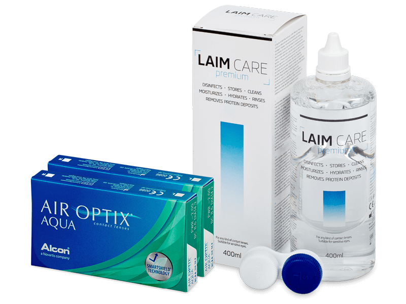 Air Optix Aqua (2x3 kom leća) + Laim-Care 400 ml - Ponuda paketa