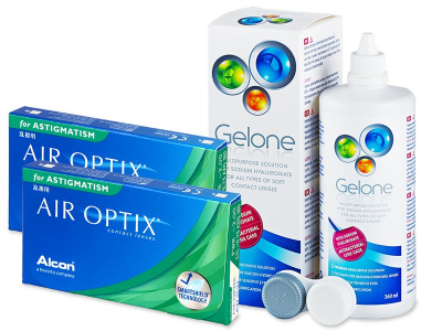 Air Optix for Astigmatism (2x3 kom leća) + Gelone 360 ml - Ponuda paketa