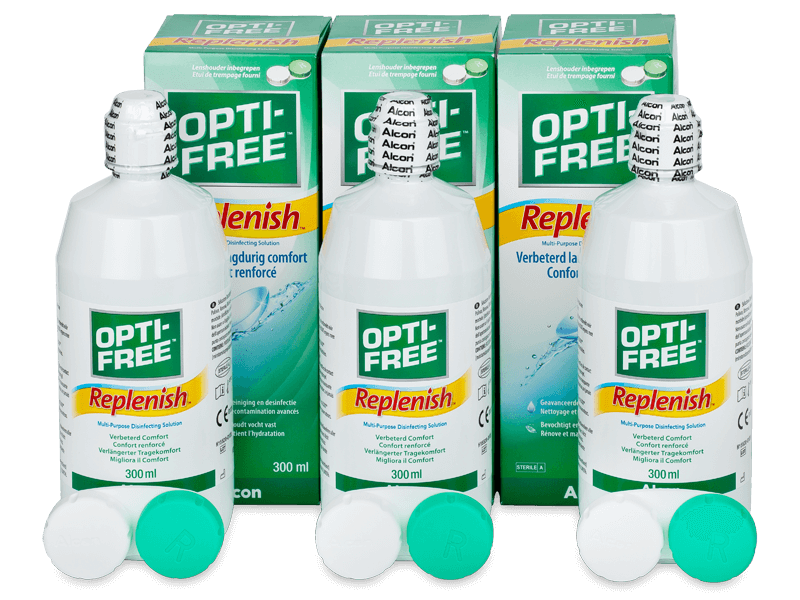 Otopina Opti-Free RepleniSH 3 x 300ml  - Ekonomično troduplo pakiranje otopine