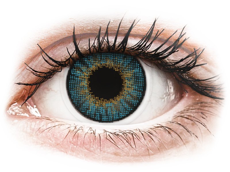 Air Optix Colors - Blue - bez dioptrije (2 kom leća) - Kontaktne leće u boji
