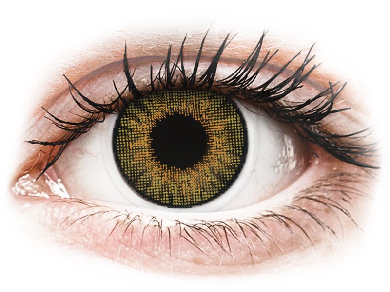 Air Optix Colors - Pure Hazel - bez dioptrije (2 kom leća) - Kontaktne leće u boji