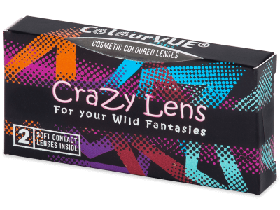 ColourVUE Crazy Lens - BlackOut - bez dioptrije (2 kom leća) - Ovaj proizvod je također dostupan u ovoj varijaciji pakiranja