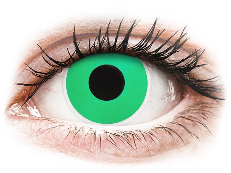 ColourVUE Crazy Lens - Emerald (Green) - bez dioptrije (2 kom leća) - Kontaktne leće u boji