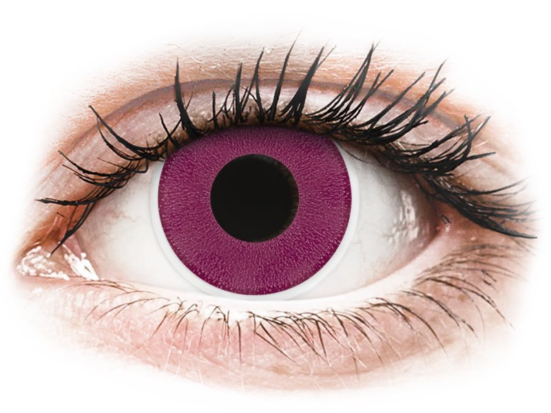 ColourVUE Crazy Lens - Purple - bez dioptrije (2 kom leća) - Kontaktne leće u boji
