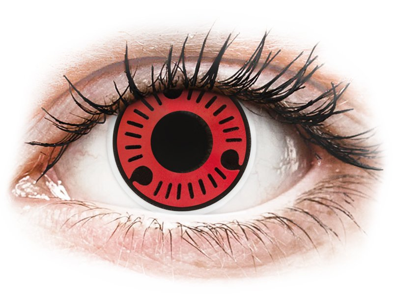 ColourVUE Crazy Lens - Sasuke - bez dioptrije (2 kom leća) - Kontaktne leće u boji