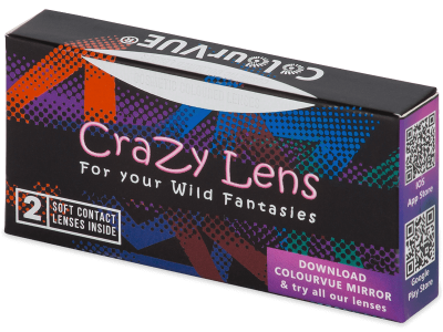 ColourVUE Crazy Lens - White Zombie - dioptrijske (2 kom leća) - Kontaktne leće u boji