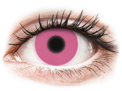 ColourVUE Crazy Glow Pink - bez dioptrije (2 kom leća) - Kontaktne leće u boji