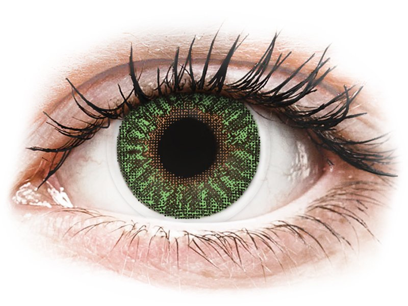 TopVue Color - Green - dioptrijske (2 kom leća) - Kontaktne leće u boji