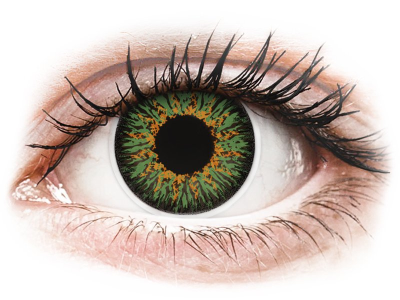 ColourVUE Glamour Green - dioptrijske (2 kom leća) - Kontaktne leće u boji