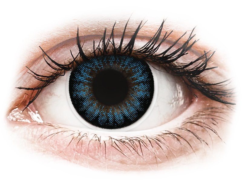 ColourVUE BigEyes Cool Blue - dioptrijske (2 kom leća) - Kontaktne leće u boji