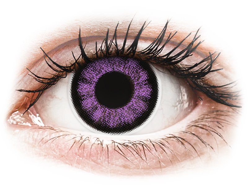 ColourVUE BigEyes Ultra Violet - bez dioptrije (2 kom leća) - Kontaktne leće u boji