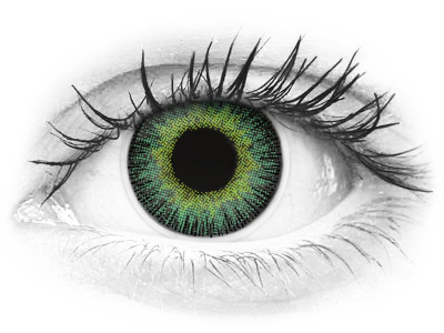 ColourVUE Fusion Green Yellow - bez dioptrije (2 kom leća)