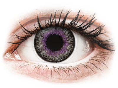ColourVUE Fusion Violet Gray - bez dioptrije (2 kom leća) - Kontaktne leće u boji