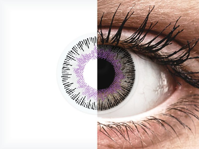 ColourVUE Fusion Violet Gray - bez dioptrije (2 kom leća)