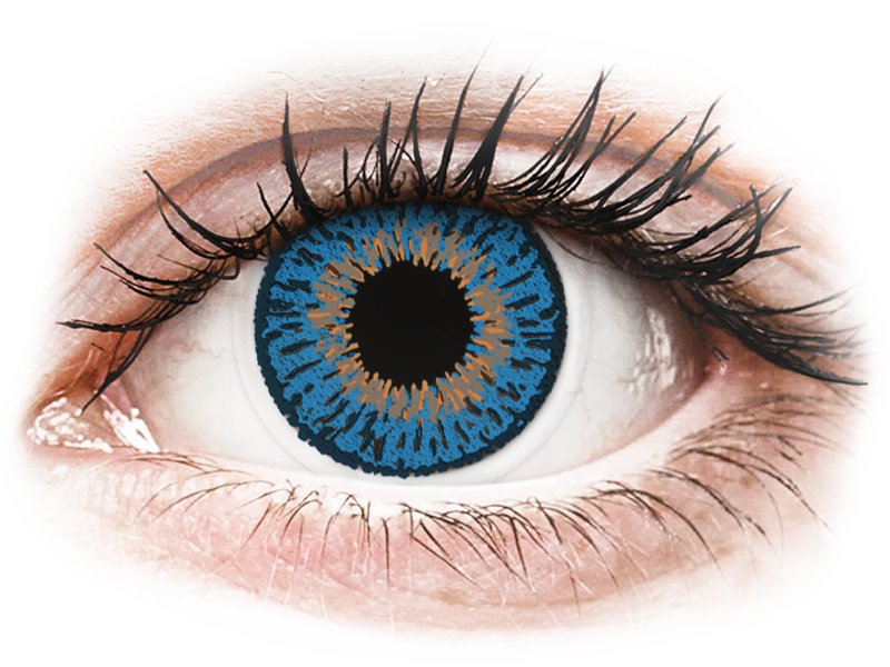 Expressions Colors Dark Blue - dioptrijske (1 leća) - Kontaktne leće u boji