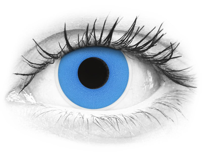 ColourVUE Crazy - Sky Blue - jednodnevne leće bez dioptrije (2 kom leća)