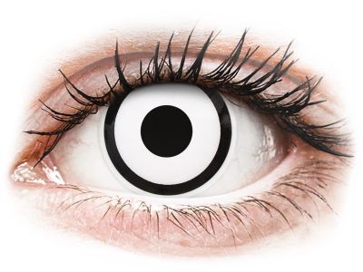 ColourVUE Crazy  - White Zombie - jednodnevne leće bez dioptrije (2 kom leća) - Kontaktne leće u boji