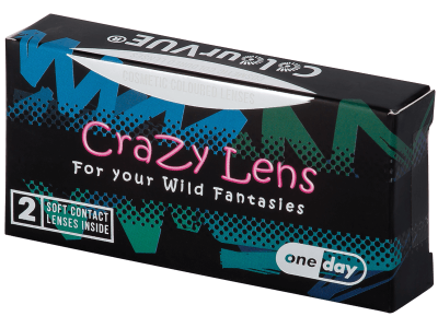 ColourVUE Crazy - White Zombie - jednodnevne leće bez dioptrije (2 kom leća) - Kontaktne leće u boji