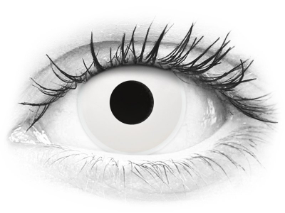 ColourVUE Crazy - Whiteout - jednodnevne leće bez dioptrije (2 kom leća)