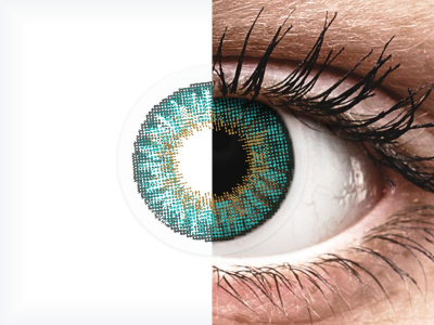 Air Optix Colors - Turquoise - bez dioptrije (2 kom leća)