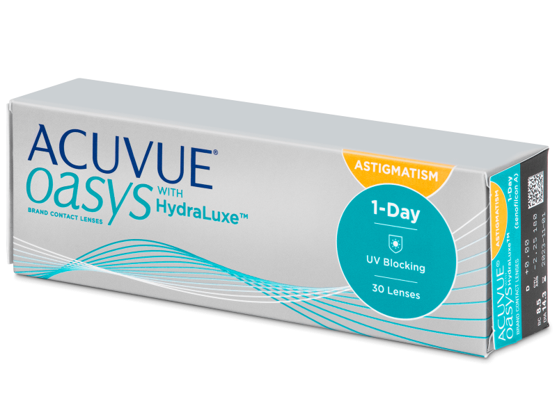 Acuvue Oasys 1-Day with HydraLuxe for Astigmatism (30 leća) - Torične kontaktne leće