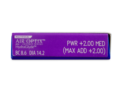 Air Optix plus HydraGlyde Multifocal (6 kom leća) - Pregled parametara leća