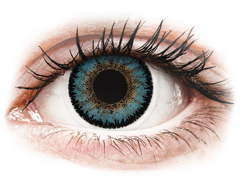 ColourVUE 3 Tones Aqua - bez dioptrije (2 kom leća) - Kontaktne leće u boji