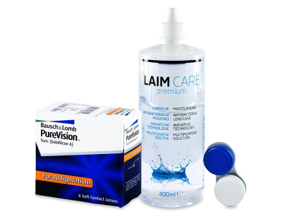 PureVision Toric (6 kom leća) + Laim-Care 400 ml