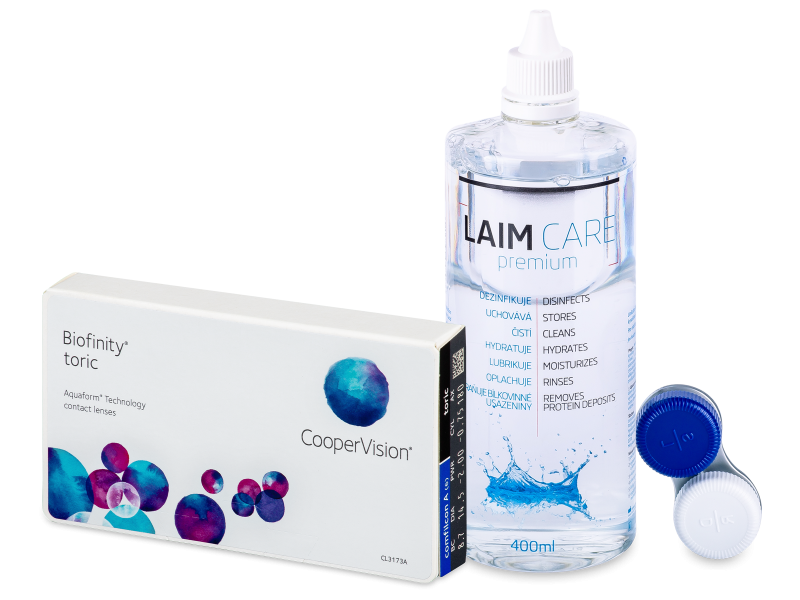 Biofinity Toric (6 kom leća) + Laim-Care 400 ml - Ponuda paketa