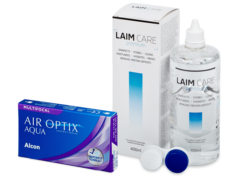 Air Optix Aqua Multifocal (6 kom leća) + Laim-Care 400 ml - Ponuda paketa