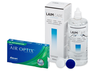Air Optix for Astigmatism (6 kom leća) + Laim-Care 400 ml