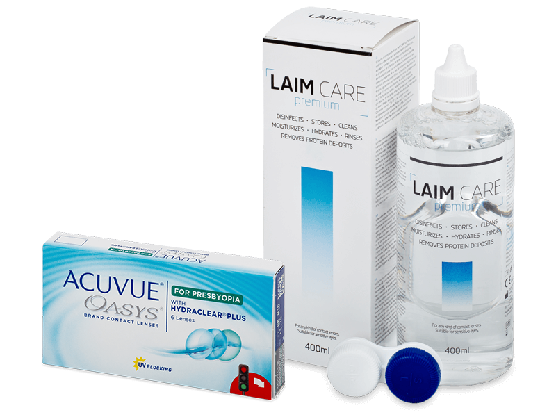Acuvue Oasys for Presbyopia (6 kom leća) + Laim-Care 400 ml - Ponuda paketa