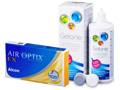 Air Optix EX (3 kom leća) + Gelone 360 ml