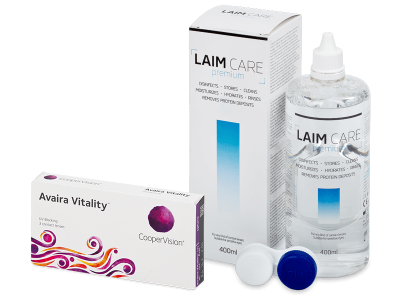 Avaira Vitality (3 kom leća) + Laim-Care 400 ml
