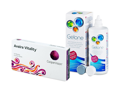 Avaira Vitality (6 kom leća) + Gelone 360 ml
