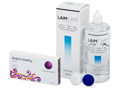 Avaira Vitality Toric (3 kom leća) + Laim-Care 400 ml